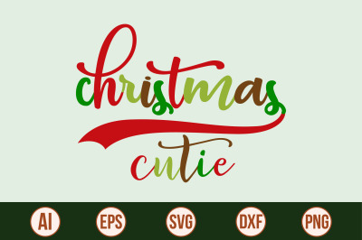 christmas cutie svg cut file