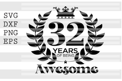 32 years of being awesome SVG