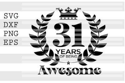 31 years of being awesome SVG