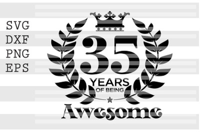 35 years of being awesome SVG