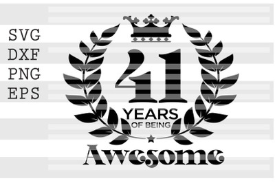 41 years of being awesome SVG