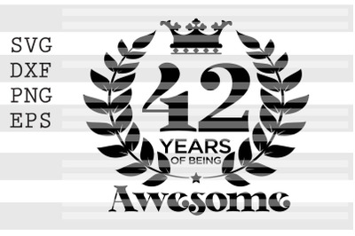 42 years of being awesome SVG