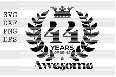 44 years of being awesome SVG