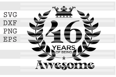 46 years of being awesome SVG