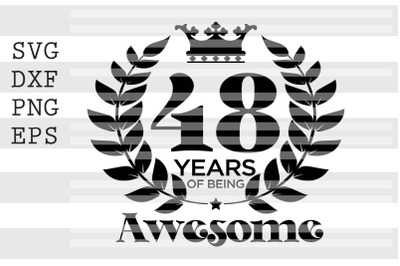 48 years of being awesome SVG