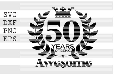 50 years of being awesome SVG