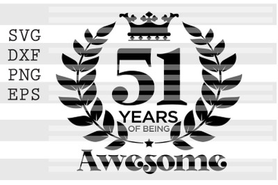 51 years of being awesome SVG