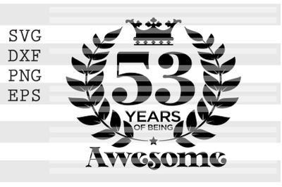 53 years of being awesome SVG