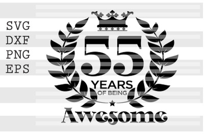 55 years of being awesome SVG