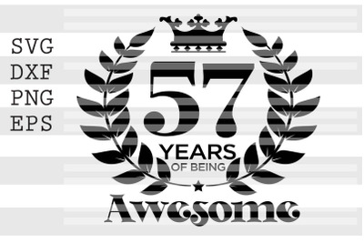 57 years of being awesome SVG