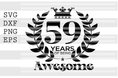 59 years of being awesome SVG