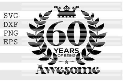 60 years of being awesome SVG