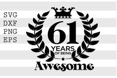 61 years of being awesome SVG