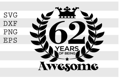 62 years of being awesome SVG