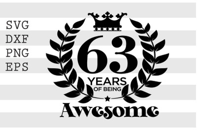 63 years of being awesome SVG