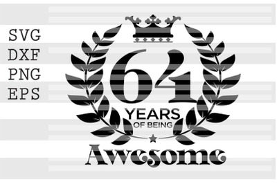 64 years of being awesome SVG