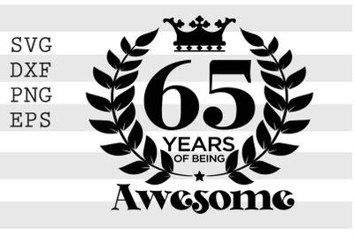 65 years of being awesome SVG