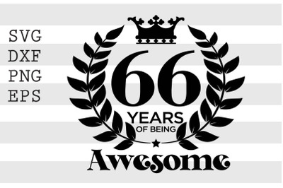 66 years of being awesome SVG