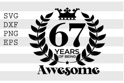 67 years of being awesome SVG