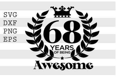 68 years of being awesome SVG