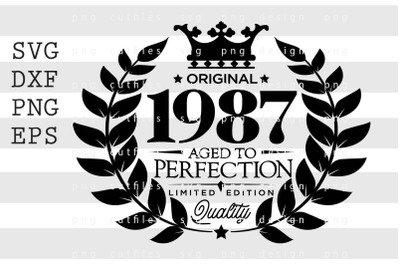 Original 1987 Aged to Perfection SVG