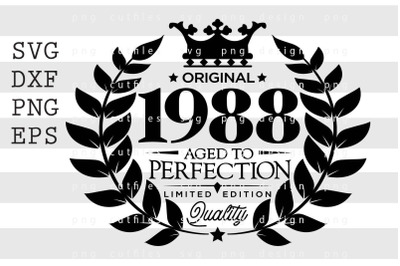 Original 1988 Aged to Perfection SVG