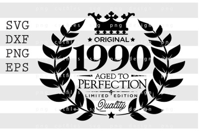 Original 1990 Aged to Perfection SVG