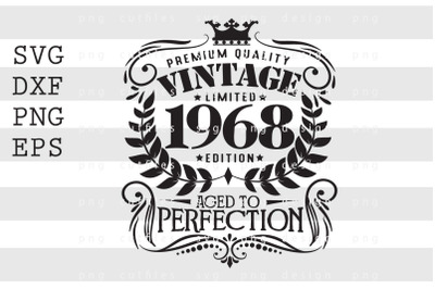 Premium Quality Vintage Limited 1968 SVG