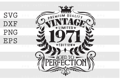 Premium Quality Vintage Limited 1971 SVG