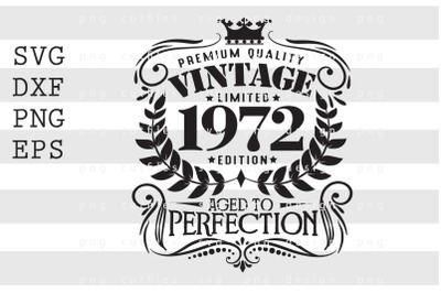 Premium Quality Vintage Limited 1972 SVG