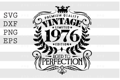 Premium Quality Vintage Limited 1976 SVG