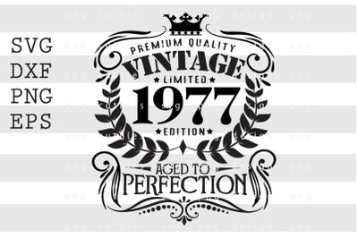 Premium Quality Vintage Limited 1977 SVG