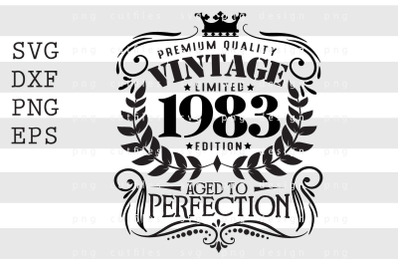 Premium Quality Vintage Limited 1983 SVG