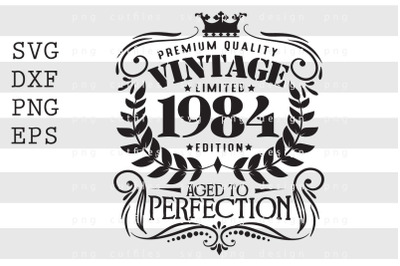 Premium Quality Vintage Limited 1984 SVG