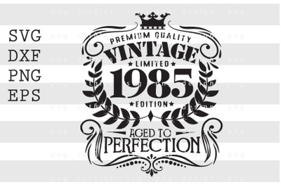 Premium Quality Vintage Limited 1985 SVG