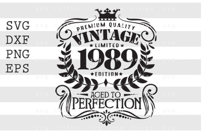 Premium Quality Vintage Limited 1989 SVG