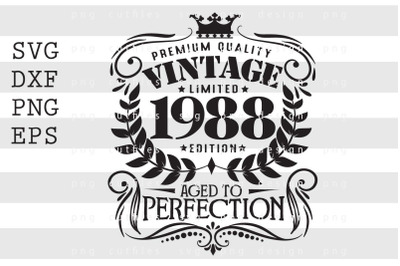 Premium Quality Vintage Limited 1988 SVG