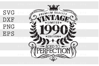 Premium Quality Vintage Limited 1990 SVG