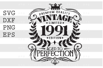 Premium Quality Vintage Limited 1991 SVG