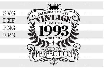 Premium Quality Vintage Limited 1993 SVG