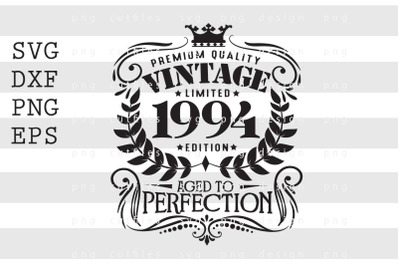 Premium Quality Vintage Limited 1994 SVG