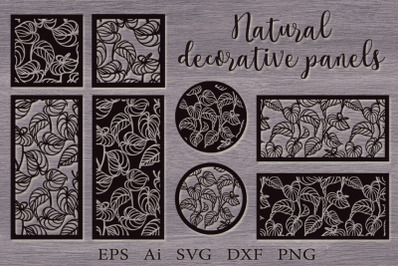 Natural decorative panels