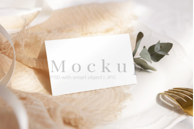 Smart Object Mockup,3.5x2 Card Mockup,Stationery Mockup