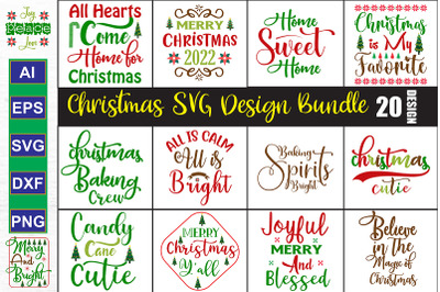 Christmas SVG Bundle, Vol 9