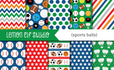 Sports Balls-Digital Paper (LES.DP26)