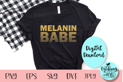 Melanin babe svg, black month history svg