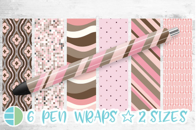 Pink Pen Wrap Sublimation Design Bundle