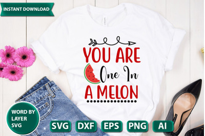 you are one in a melon svg