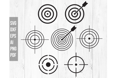 Target svg, Bullseye svg, Dart svg, Bull&#039;s eye svg, Shooting target