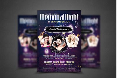 Memorial Night Flyer Template
